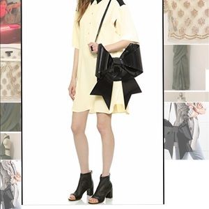 MM6 Maison Martin Margiela bow vinyl shoulder bag